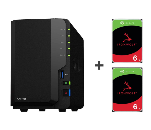 Synology DS220+ (2x 6TB HDD) - 604495 - zdjęcie